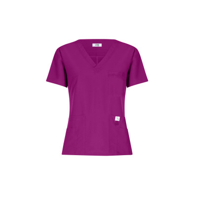 Breathing Scrub Top - Magenta